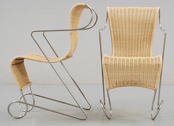 A pair of Ron Arad 'Zigo Zago' chairs, Driade post 1993.