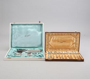 Jacob Ängman, a part 'Rosenholm' silver cutlery, GAB, Stockholm, mixed years (24 pieces).