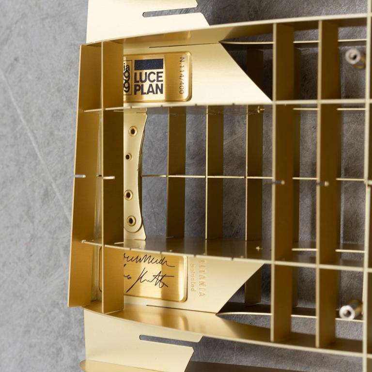 Alberto Meda & Paolo Rizzato, ceiling light, 'Titania limited gold edition', Luceplan.