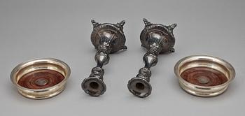 PARTI NYSILVER, 4 delar, bla A.E & Co, 1900-tal.