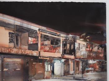 Lars Lerin, "Gata i Caxias, Brasilien".