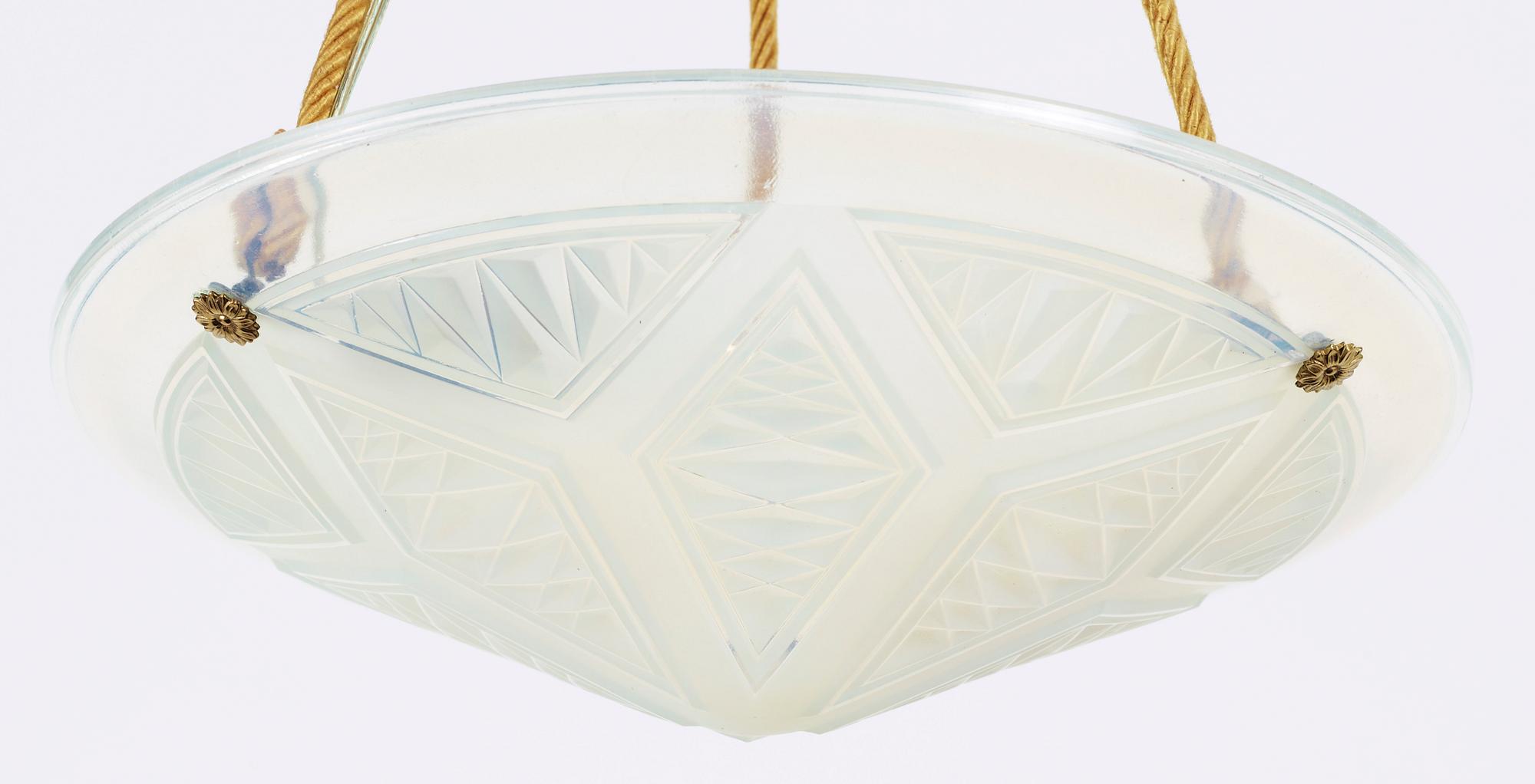 AMPEL, glas, Pierre Maynadier, Frankrike, art deco, 1930-tal.