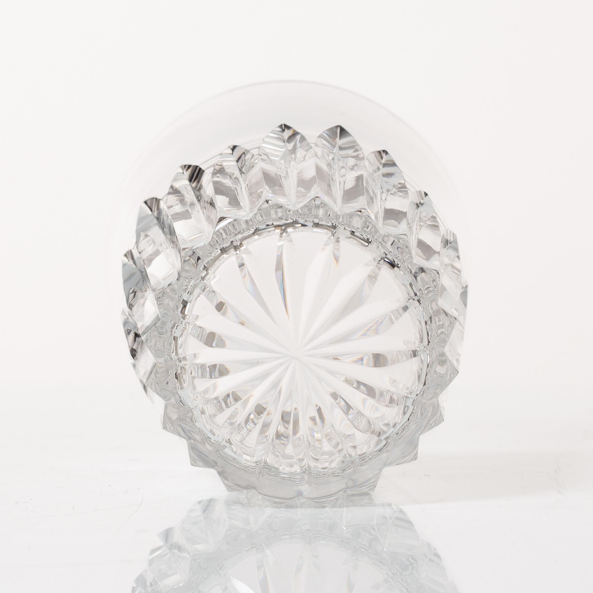Fritz Kallenberg, a 108-piece 'Pyramid' glass service, Kosta Boda, Sweden, 20th Century.