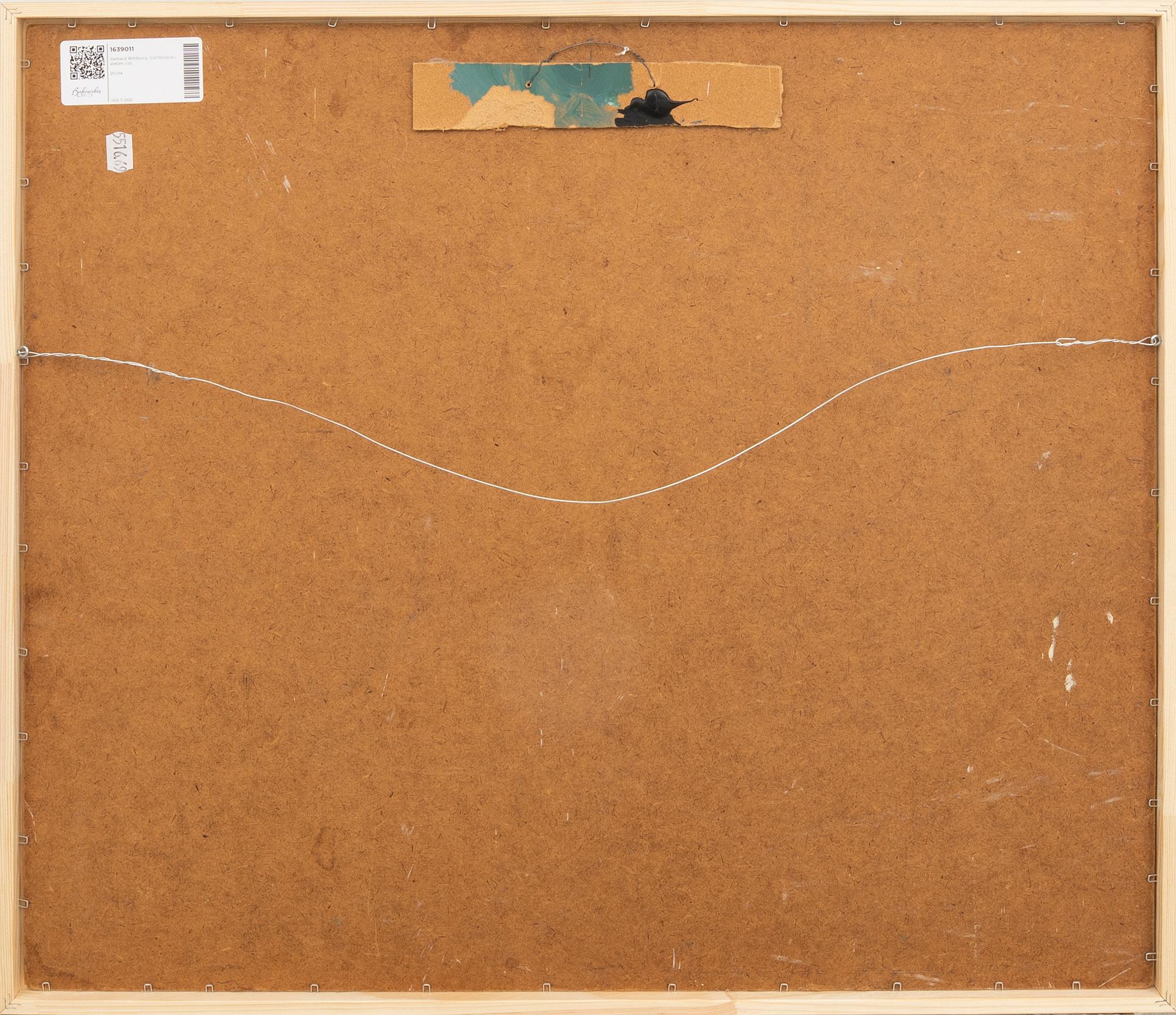 Gerhard Wihlborg, Vid fönstret i ateljén.