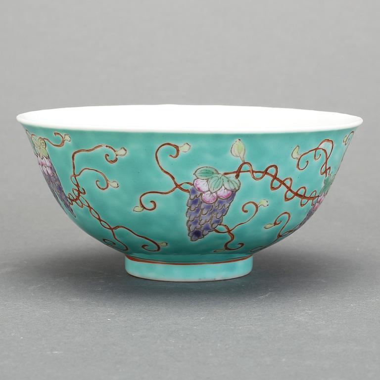 SKÅL, porslin, Kina, 1900-tal.