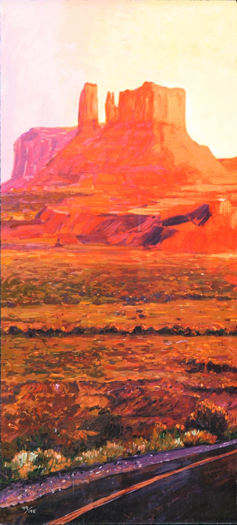 Bob Dylan, "Sunset in Monument Valley" 2022 triptyk.