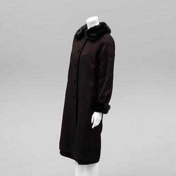 CHRISTIAN DIOR, kappa och klänning, 1960-tal.