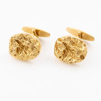 CF Carlman, cufflinks, a pair, 18K gold.