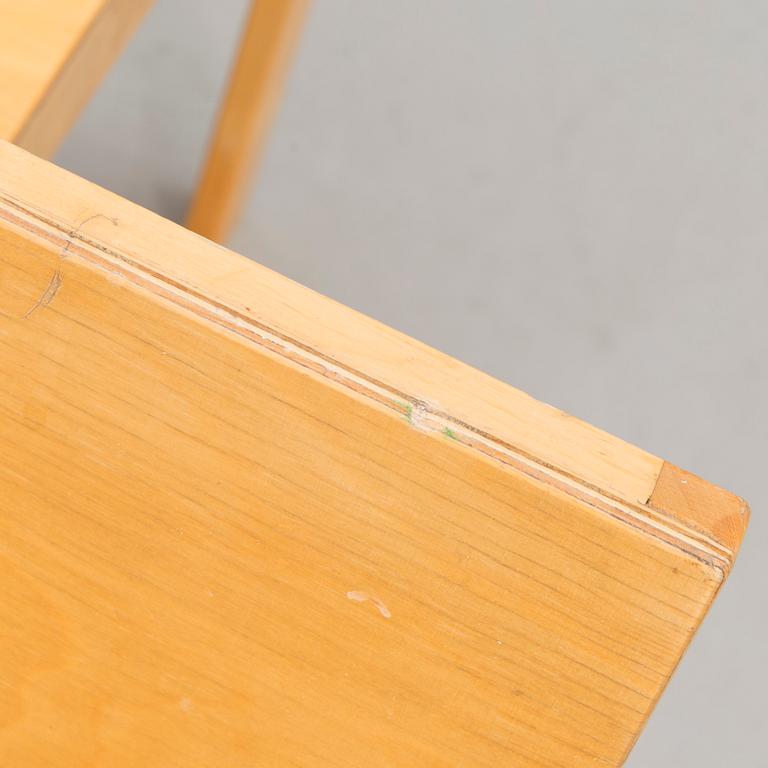 A set of four 1940s/1950s '611' children chairs for Artek, Finland.