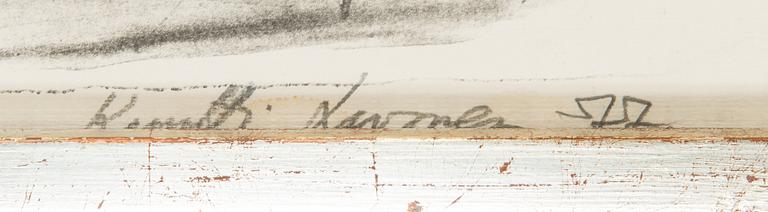 Kuutti Lavonen, litografi, signerad och daterad -77, numrerad 5/30.