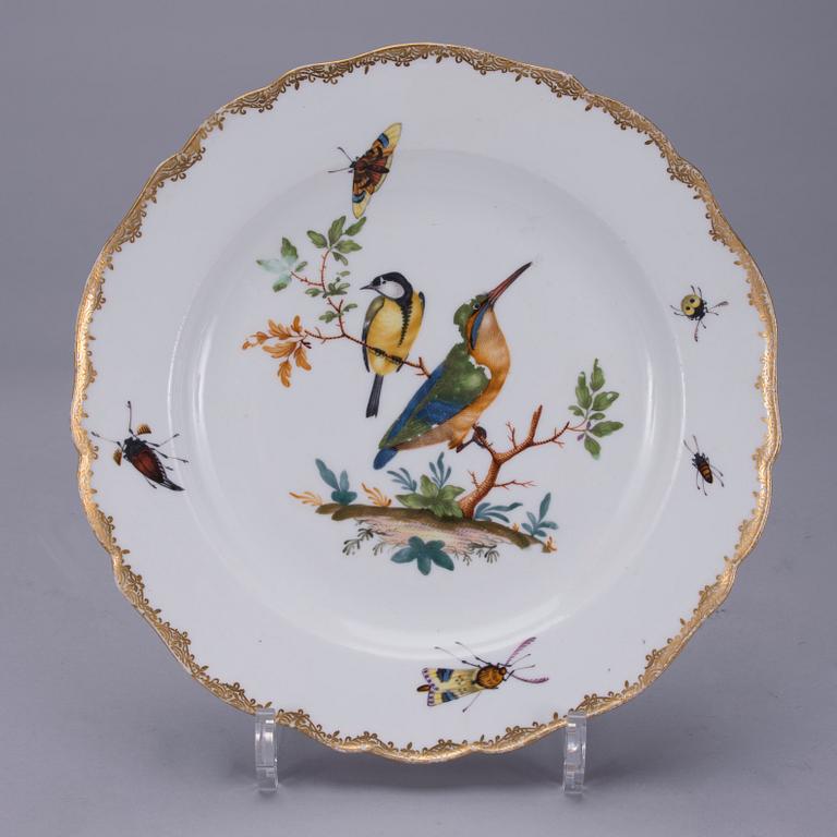 TALLRIK, porslin, Meissen, 1700-tal.