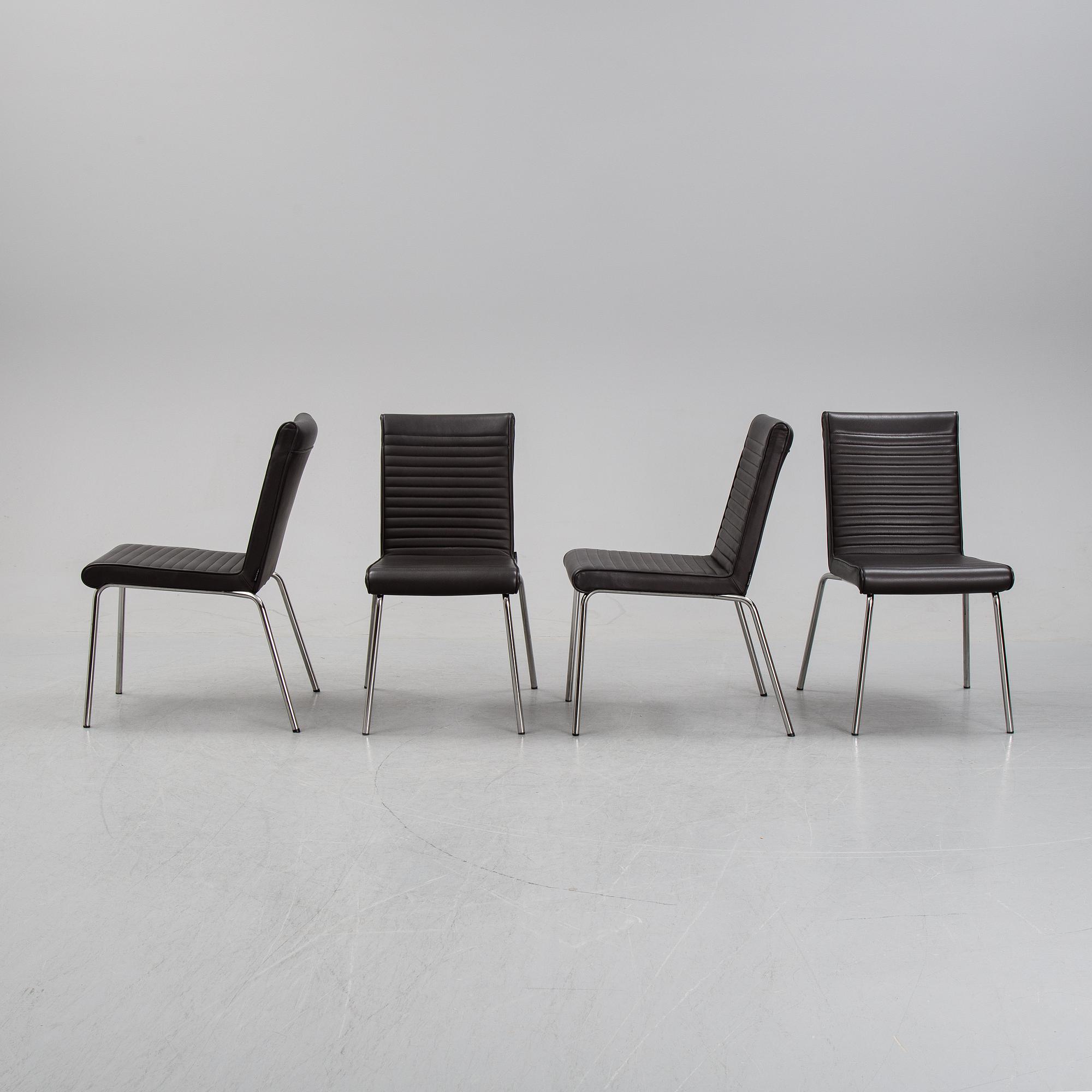 Olle Andersson, stolar, 4 st, "Quick", Offecct.