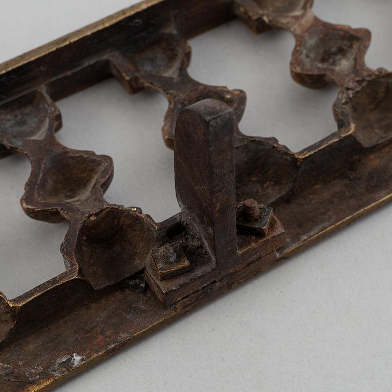 Brasgarnityr, mässing, 3 delad, empirestil, 1900-tal.