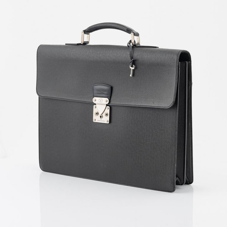 Louis Vuitton, a Taiga 'Serviette Kourad' briefcase.