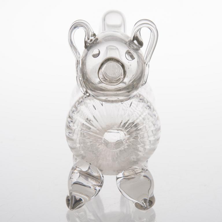 KARAFF, glas, Brännvinshund, 1900-tal.
