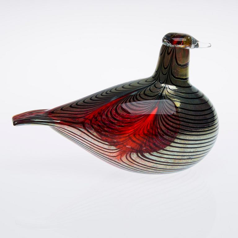 FIGURIN, glas, signerad O. Toikka Nuutajärvi Notsjö.