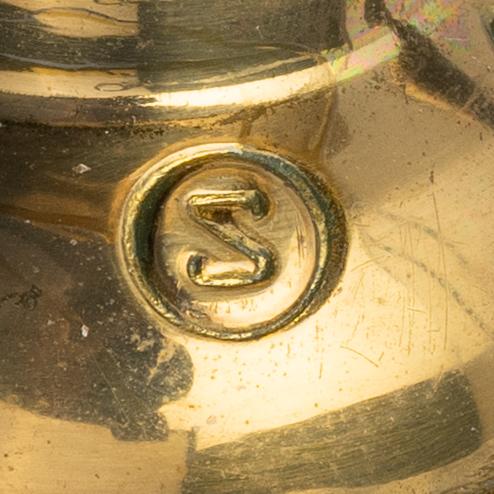 A pair of blue and white vases made in to table lamps, late Qing dynasty/circa 1900.