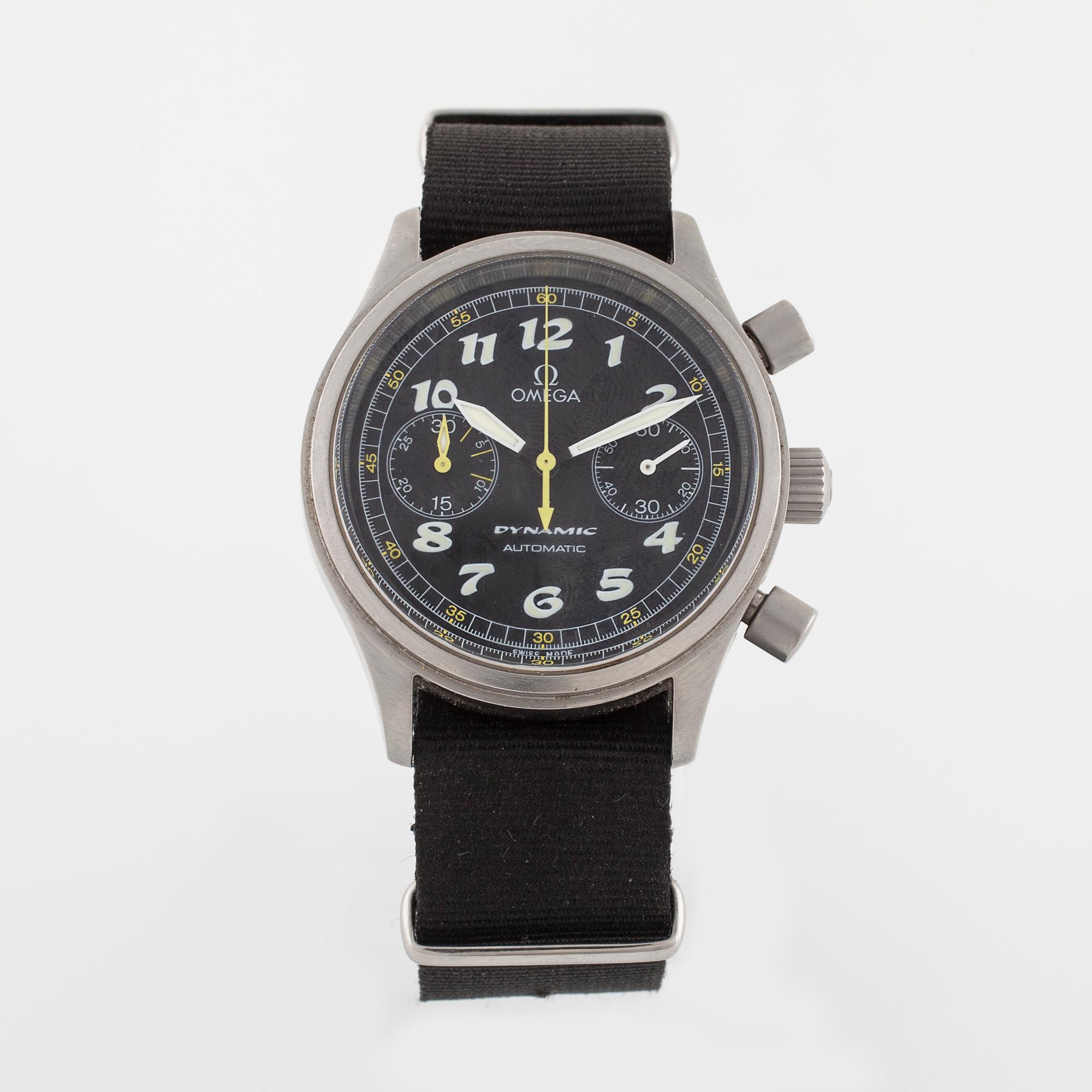 OMEGA, Dynamic Automatic, wristwatch, chronograph, 38,5 mm.