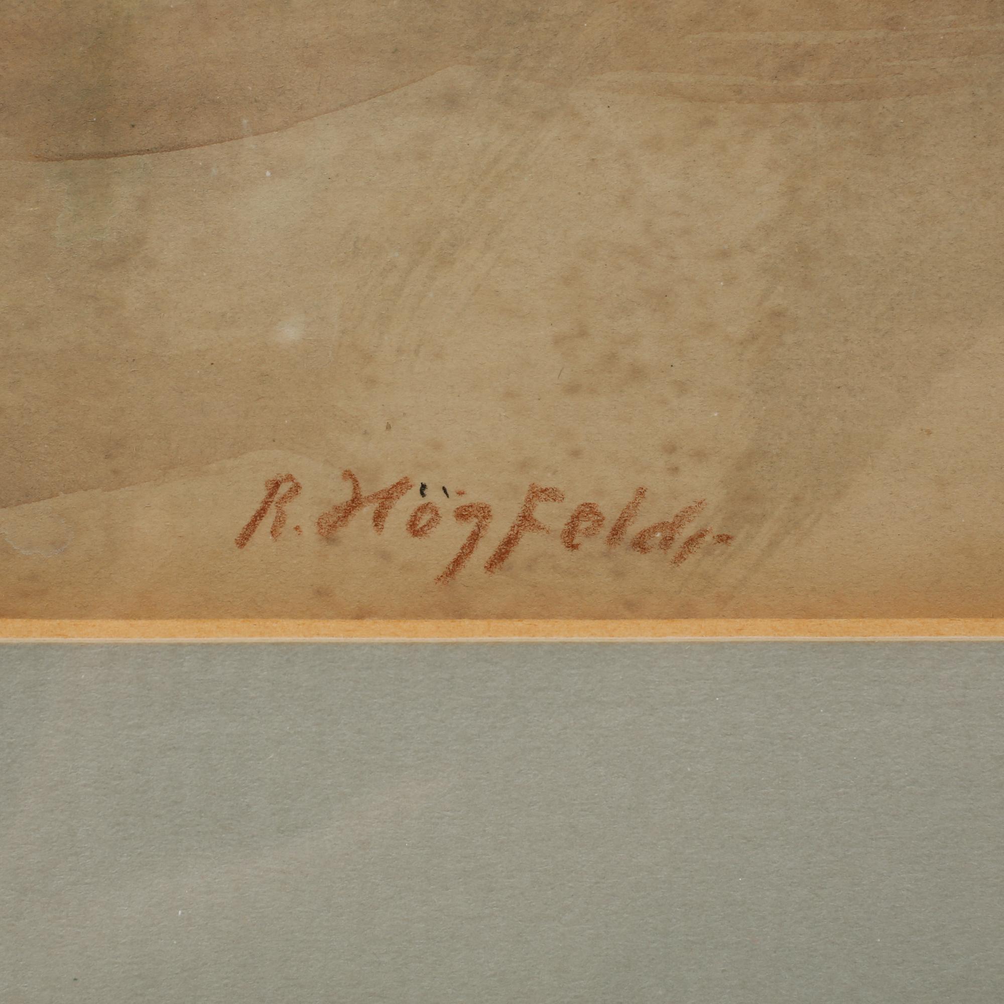 ROBERT HÖGFELDT, blandteknik, signerad.