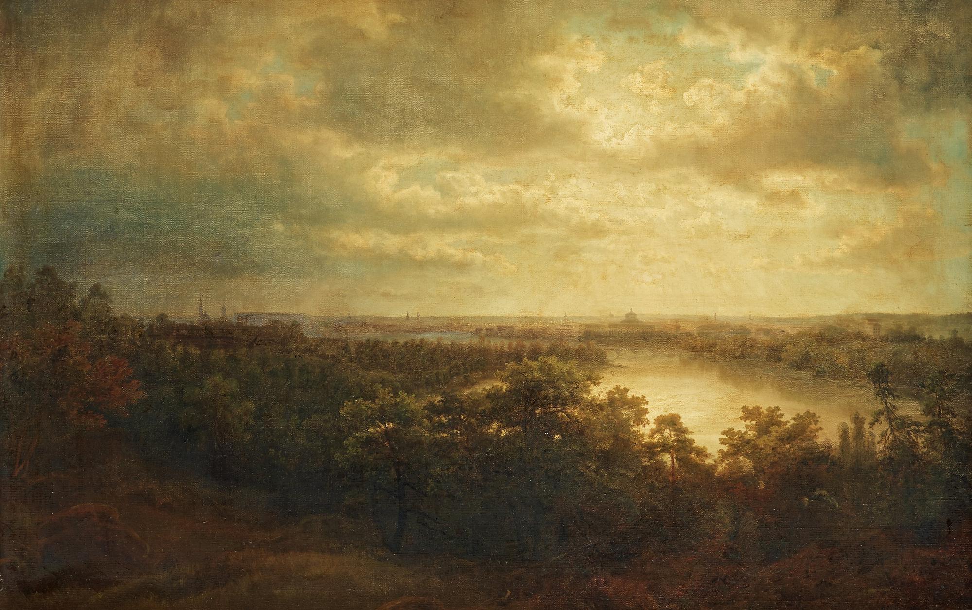 Carl Johan Fahlcrantz, Stockholm från Djurgården.
