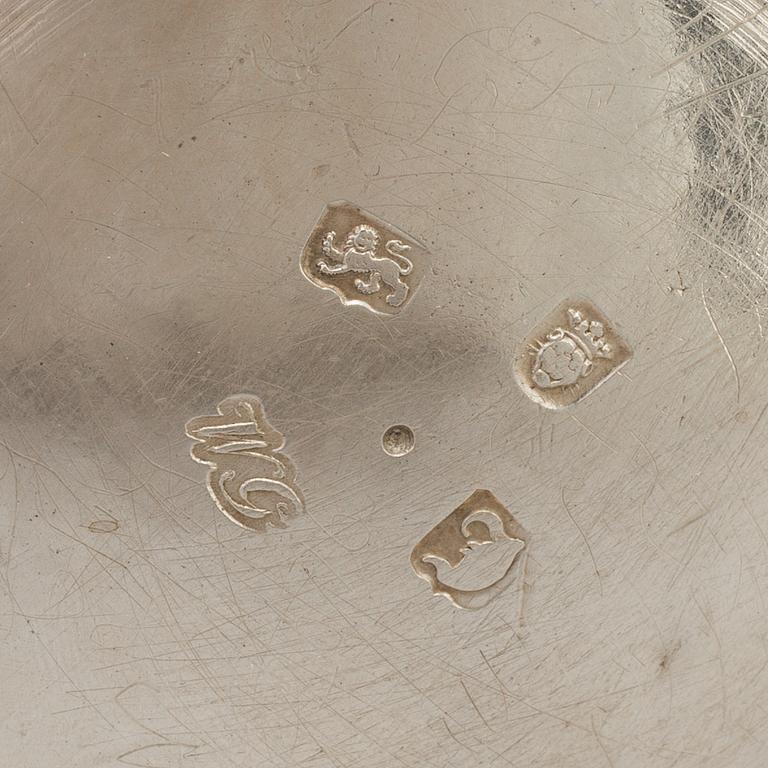 WILLIAM GRUNDY, KAFFEKANNA, rokoko, George III, silver, London, England, 1764.