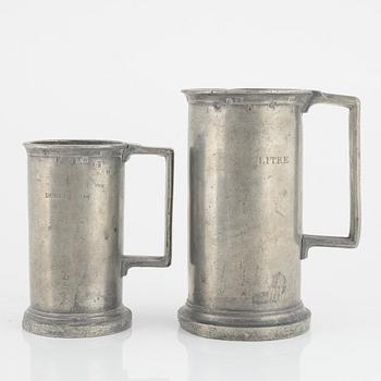 A set of 9 measurments wherof one Brenu, France, late 19th century.