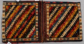 A KASHGAI SADDELBAG, circa 87 x 42 cm.
