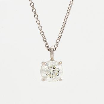 Brilliant cut diamond necklace, with IGI report.