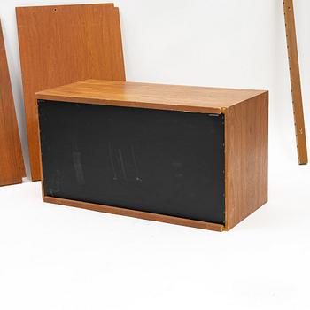 Poul Cadovius, a teak-veneered 'Royal system' shelving system, Denmark.