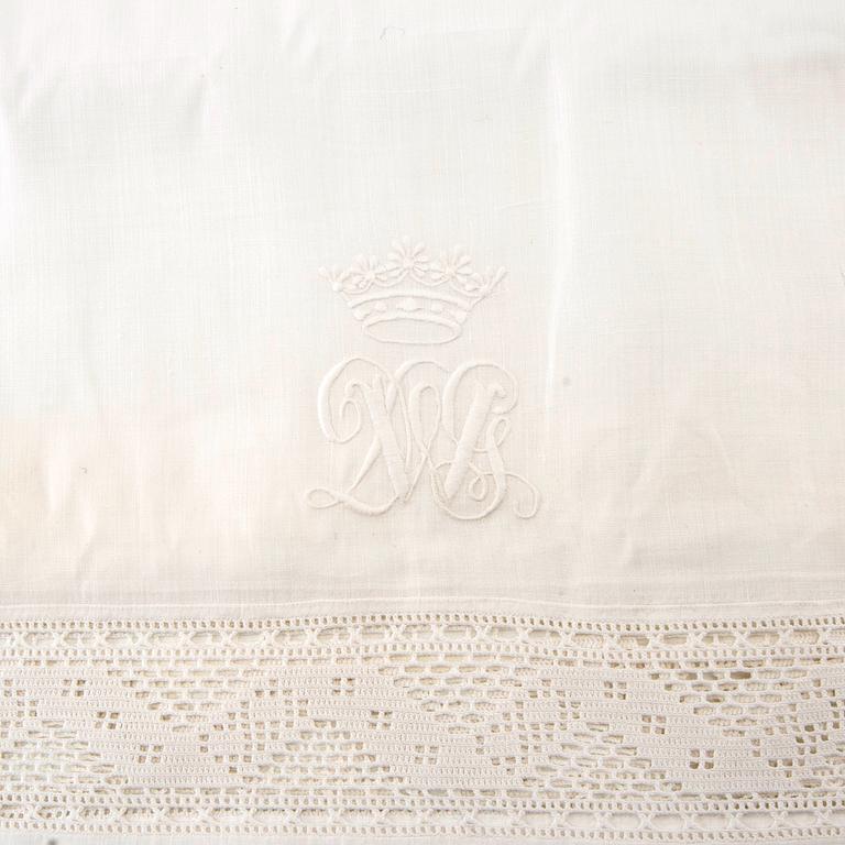 Sheets 10 pcs, early 20th century, cotton, varying sizes.