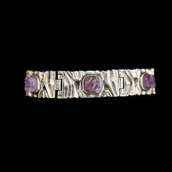 ARMBAND, silver, Pentti Sarpaneva, Finland 1975. Vikt ca 45 gram.