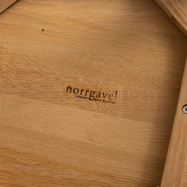 Erik Richter, matbord samt stolar, 6 st, Norrgavel.