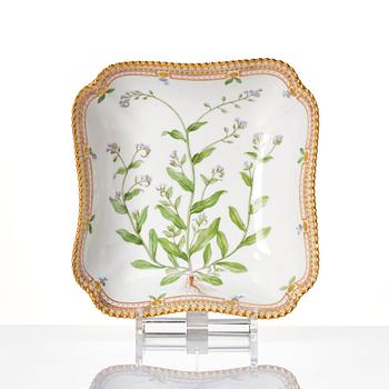 A Royal Copenhagen 'Flora Danica' bowl and serving dish, Denmark, 20th Century.