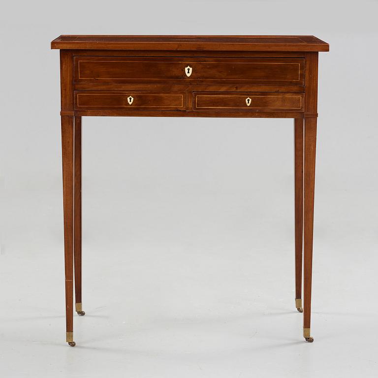 A late Gustavian circa 1800 table by Carl Hendric Blom, master 1796.