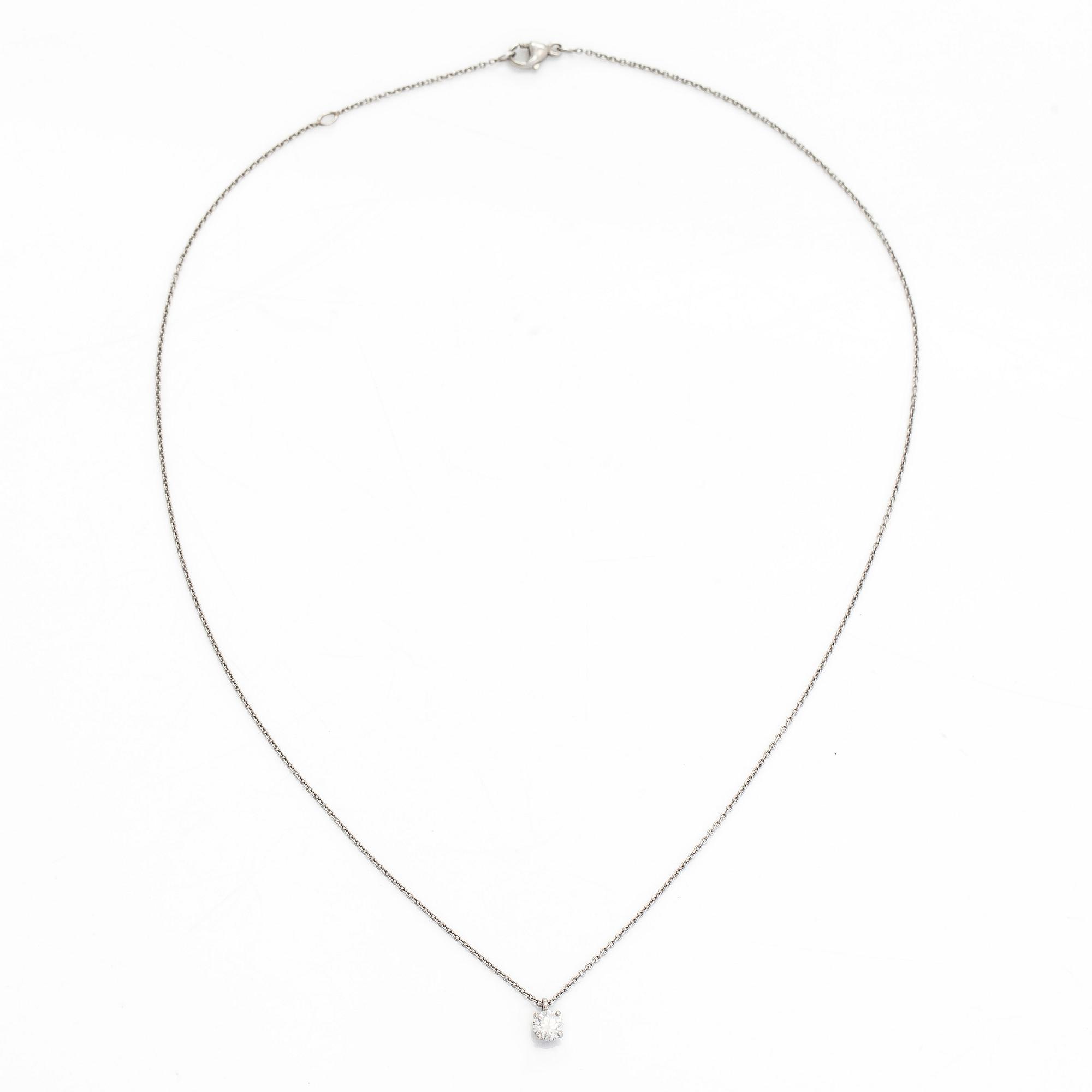 De Beers, halsband, platina med briljantslipad diamant.