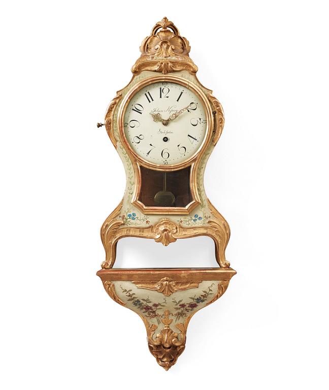 A Swedish Rococo 18th century bracket clock.