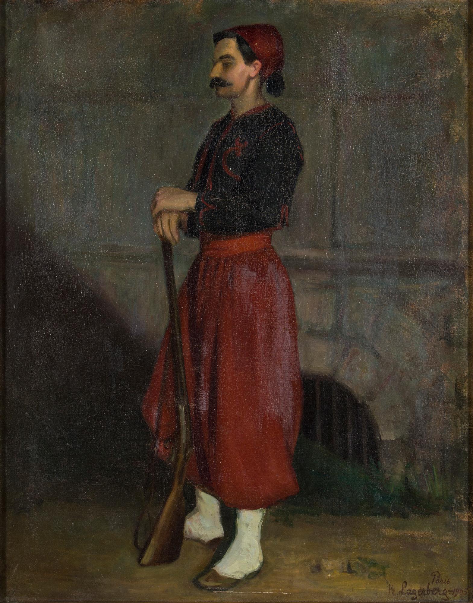 KARIN STACKELBERG - LAGERBERG, oil on canvas, signed and dated 1905.