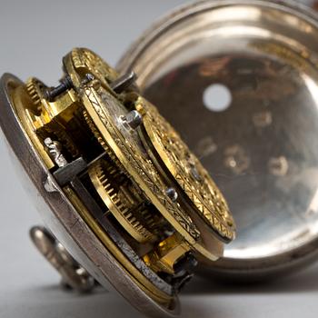 FICKUR, silver. J Hamilton, London. 1700-tal.