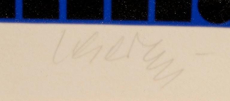 Victor Vasarely, färglitografi signerad och numrerad  47/250.