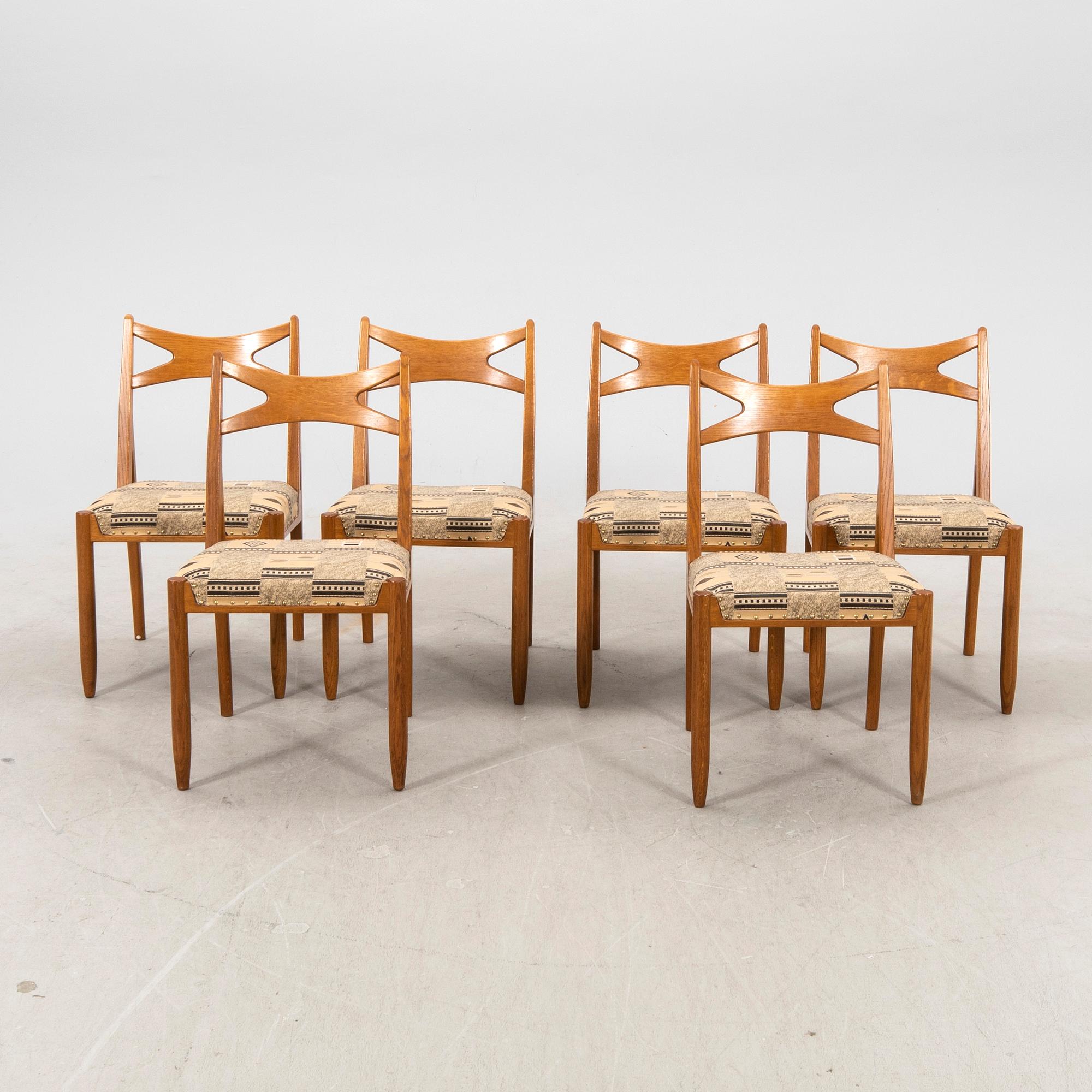 Svante Skogh, stolar, 6 st, ur "Vinga"-serien, Seffle Möbelfabrik, Säffle, 1950-tal.