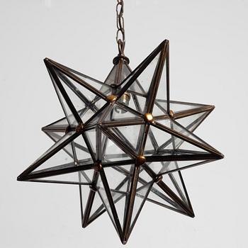 Three pendant lamps, 20th century.