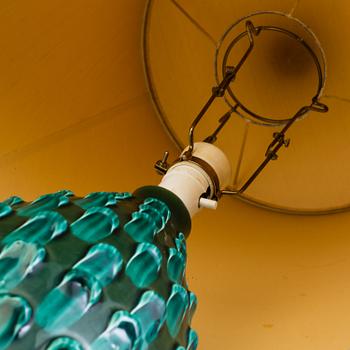 BORDSLAMPA, keramik, 1900-talets andra hälft.