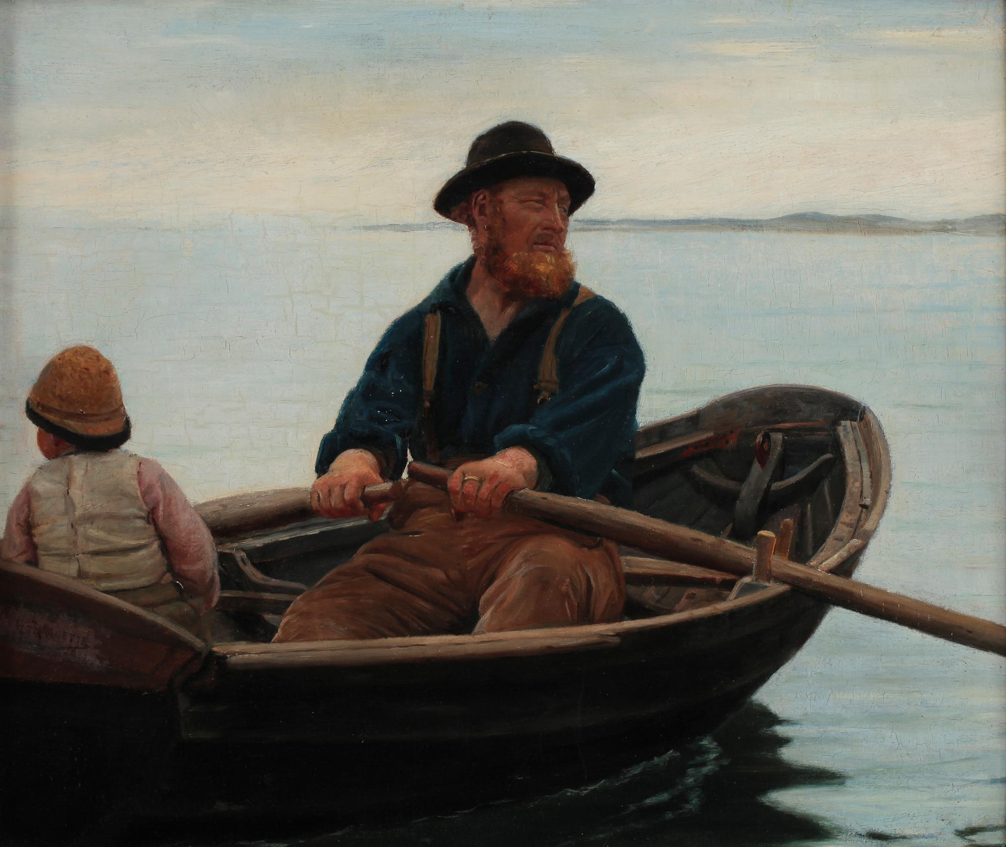 GEORGES HAQUETTE, olja på duk, sign.
