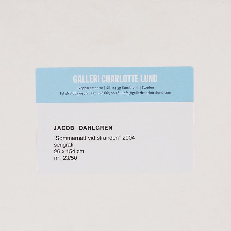 Jacob Dahlgren, signerad och daterad 2004, serigrafi, ed. 23/50.