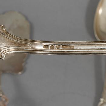 PARTI SILVER, 45 delar, mestadels Sverige, 1800-talets andra hälft- 1900-talets andra hälft, vikt ca 1140 g.