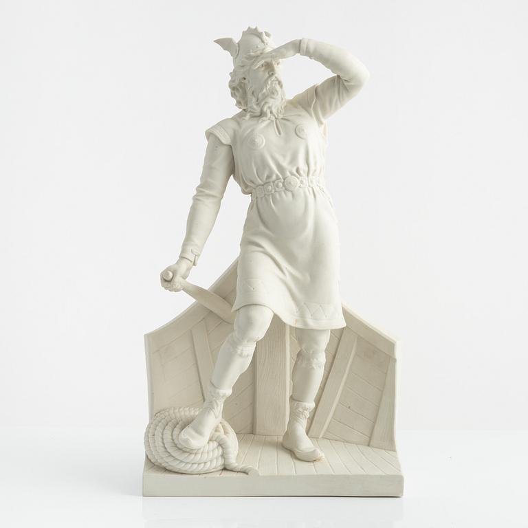 A biscuit porcelain figurine, Gustafsberg, dated 1907.
