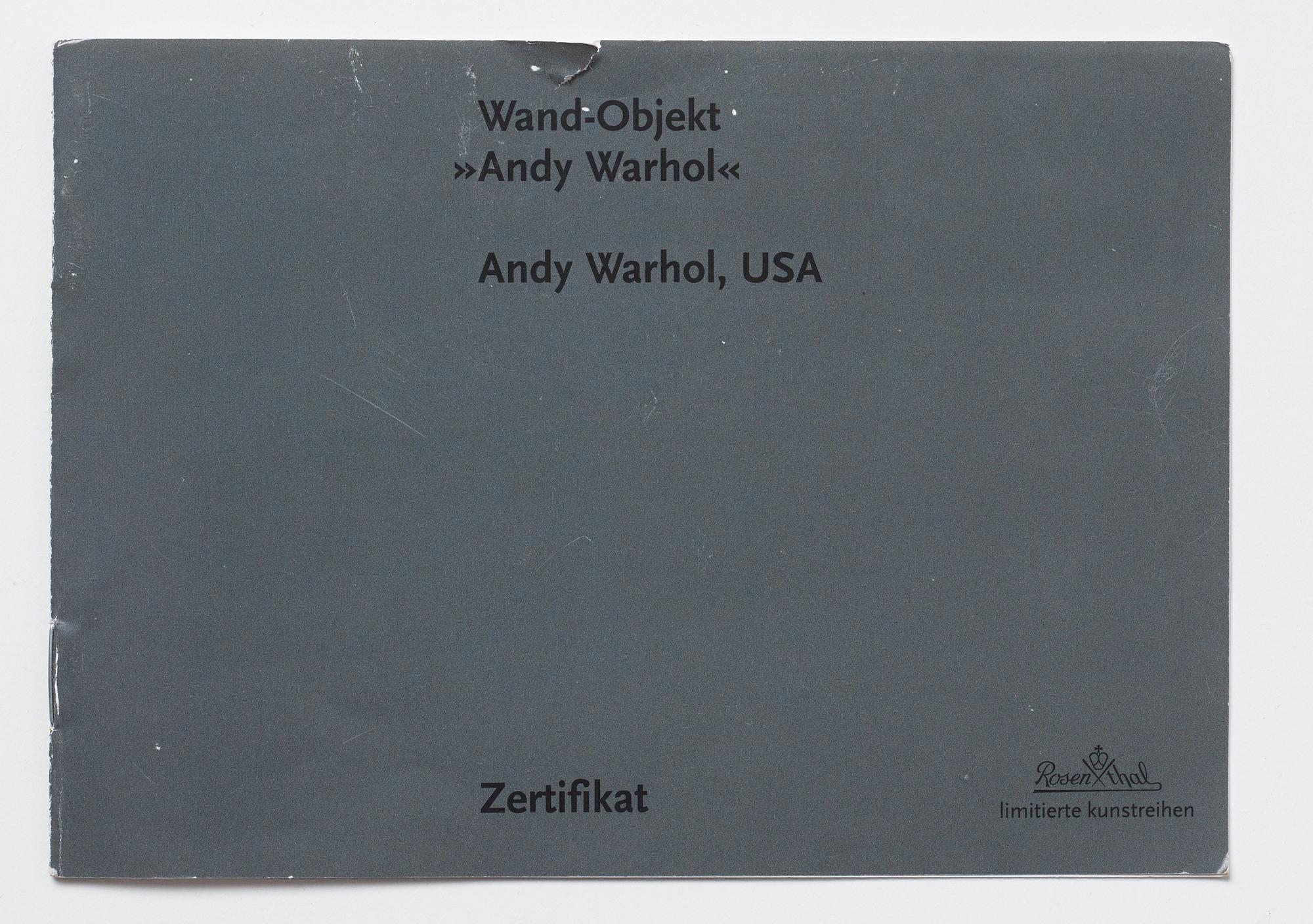 Andy Warhol After, "Andy Warhol".