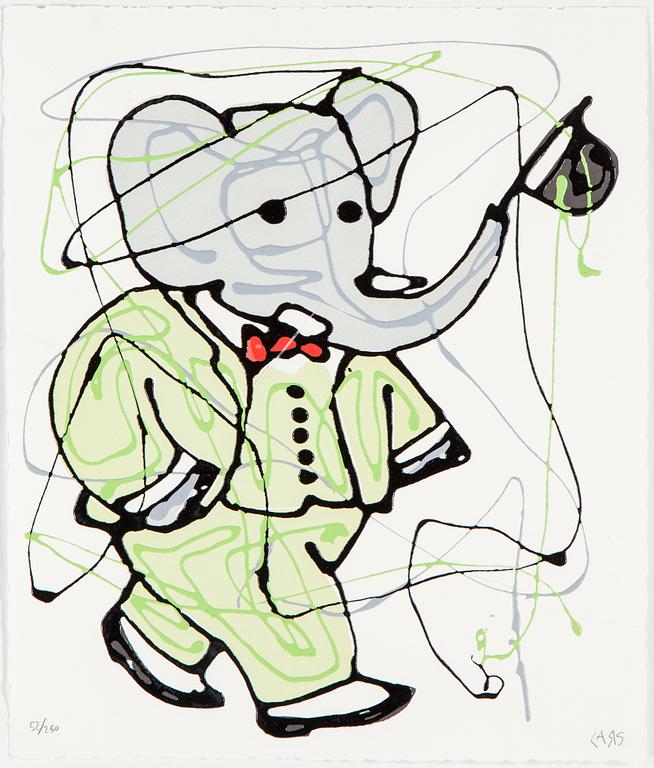 LARS TUNEBO, mapp med 6 stycken handkolorerade serigrafier. Signerade och numrerade 52/250.