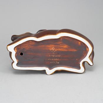 GUNNAR NYLUND, skulptur, stengods, Rörstrand, unik.