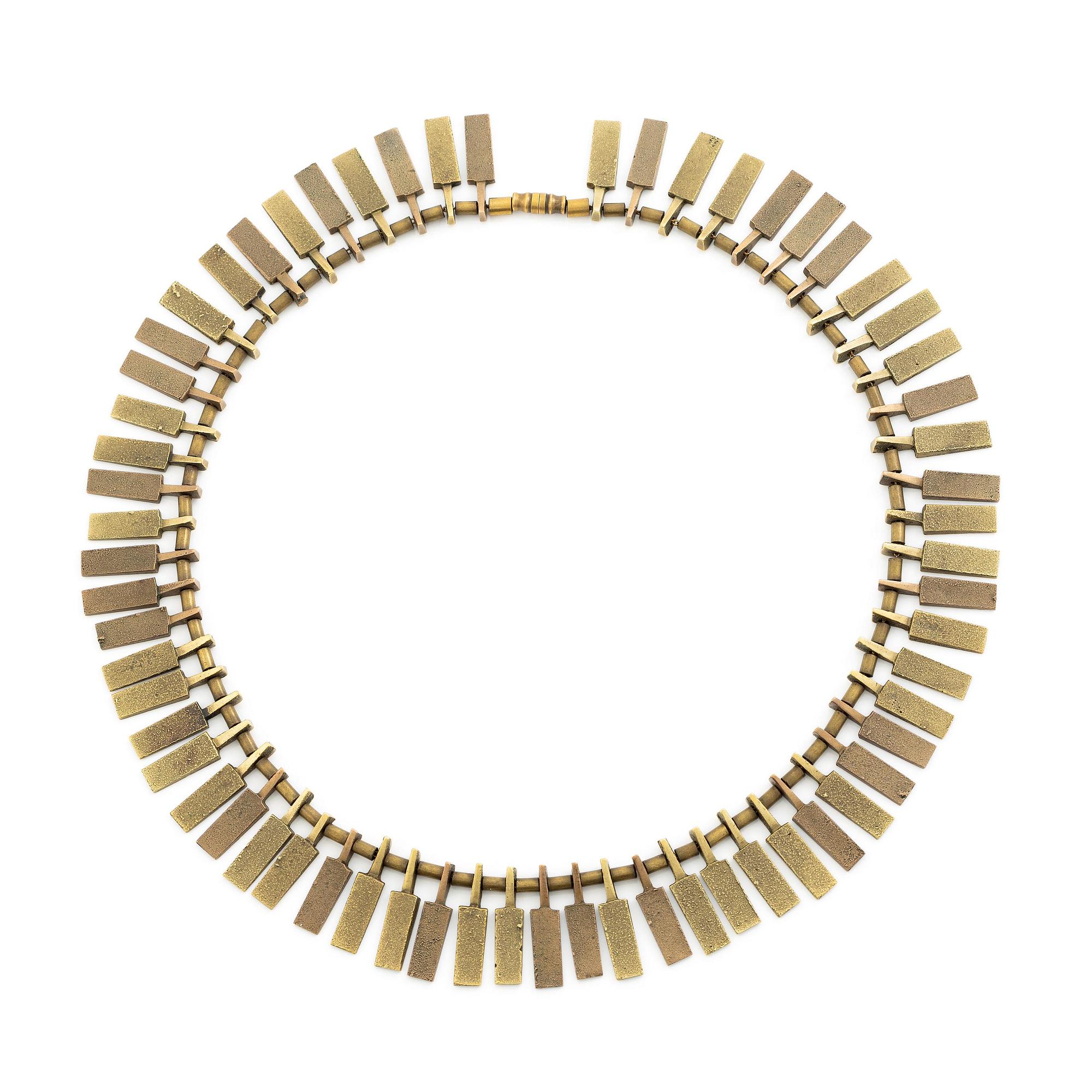 Inga-Britt "Ibe" Dahlquist, a necklace "Nefertiti", bronze.